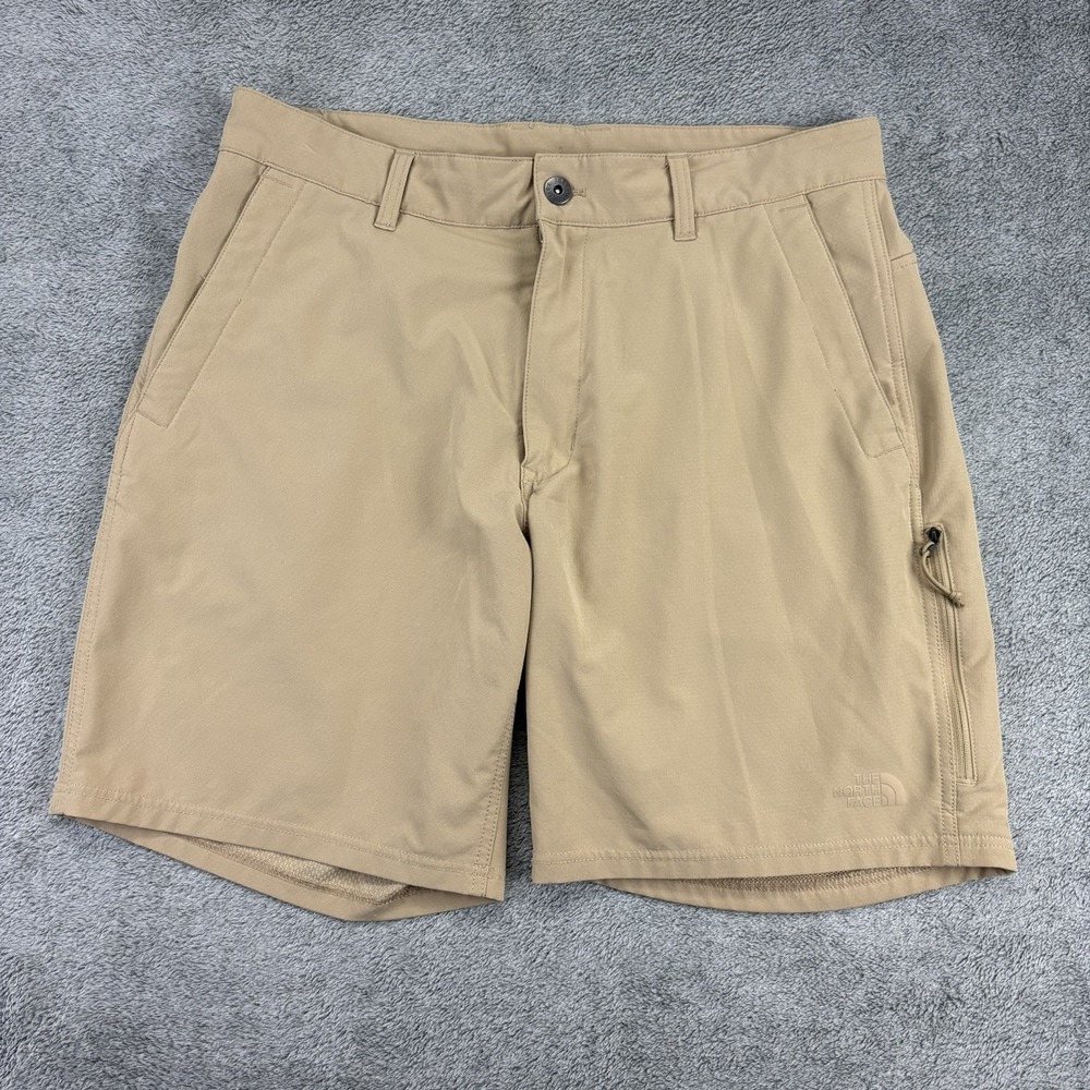 The North Face Rolling Sun Shorts Mens 34Khaki Packable Hiking Stretch 8.5"